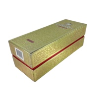 Cajas Rígidas de Cartón Reciclado de 2 Piezas con Tapa Desmontable para Vino Tinto o Whisky, con Laminado Mate para Licores