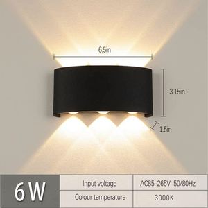 High Quality PVC Waterproof Outdoor & <b>Indoor</b> LED Wall <b>Light</b> Modern Design - Product Image 3