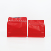 Recyclebare Custom Vlakke Bodem Aluminiumfolie Plastic Ziplock Koffiezakken Rits Koffie Verpakking Tassen Koffie Zakje Met Ventiel