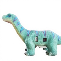 Mignons petits scooters dinosaures intérieurs en métal pour l'amusement des lieux publics centres commerciaux aéroports garderie écoles maternelles