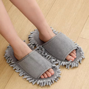 Pantuflas de limpieza con gran poder descontaminante, bonitas y cómodas, para mujer, de chenilla, para interiores, con buena elasticidad. - Product Image 1