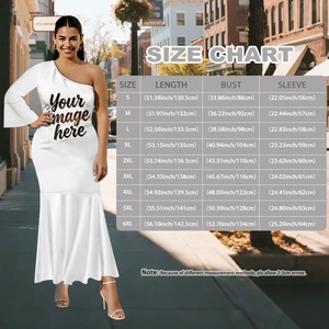<span class=keywords><strong>Robe</strong></span> longue décontractée pour femme <span class=keywords><strong>grande</strong></span> <span class=keywords><strong>taille</strong></span>, style mexicain, personnalisable, à une manche, épaules dénudées, coupe sirène, de haute qualité - Product Image 3