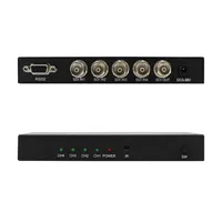 SDI 3G-SDI-HD-SDI 4x1 Switch Router Sinyal SDI Penuh 4 Saluran dengan Input/Output 4 Port SDI untuk Kamera CCTV DVR NVR