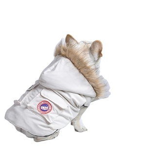 Chaqueta cálida de invierno para mascotas para perros medianos y grandes, abrigo de nieve para exteriores para Bulldog francés y Chihuahua, chaleco y ropa de poliéster acolchado - Product Image 1