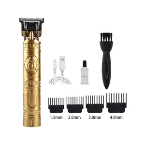 wholesale Electric Zero Gapped T-Blade Trimmer Cordless Professional Hair Clippers for Men Hair Cutting with Guide Combs