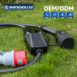 Gran oferta Tipo 2 Max 32A 7.2kw pantalla Lcd Lec 62196 uso doméstico ajustable carga rápida rentable cargador Ev portátil - Product Image 5