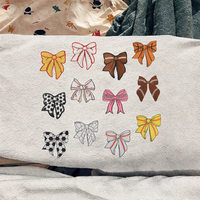 Sweat à capuche en tissu écologique avec décoration de nœud rose, motif de sport en PVC