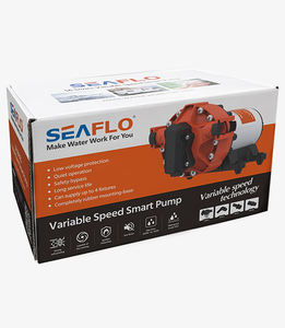 Bomba de Diafragma SEA <span class=keywords><strong>FLO</strong></span> SFDP1-050-070-56A de Alta Presión 70PSI DC 12V/24V para Lavado de Autos, Uso Marino y en Autocaravanas, Salida de <span class=keywords><strong>3</strong></span>/4'', 1 Año de Garantía - Product Image 4