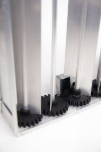 Amortisseur d'air <span class=keywords><strong>motorisé</strong></span> en aluminium Contrôle du volume à distance réglable Lames opposées Amortisseur HVAC pour registres Acier inoxydable Plastique - Product Image 4