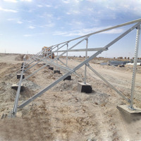 Toit au sol Carport Support de panneau en acier galvanisé Usine chinoise Coût moyen de l'installation solaire Pv
