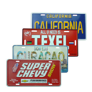 Plaque d'immatriculation de <span class=keywords><strong>voiture</strong></span> en métal Antique, plaque en étain en métal, <span class=keywords><strong>autocollant</strong></span> mural plaque de <span class=keywords><strong>voiture</strong></span> américaine, panneau en étain Vintage, décoration murale de fête ou de <span class=keywords><strong>Pub</strong></span> - Product Image 6