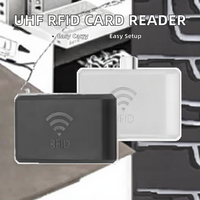 Lector y Grabador de Tarjetas RFID Portátil ISO18000-6C UHF, Acceso Móvil por Teléfono OTG, Control de Acceso USB Tipo-C, ABS Blanco