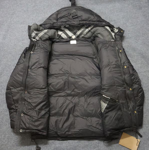 Giacca Invernale di Lusso da <span class=keywords><strong>Uomo</strong></span>, <span class=keywords><strong>Piumino</strong></span> Semplice Stile Burberry, Cappotto <span class=keywords><strong>Imbottito</strong></span> con Collo Staccabile in Piuma d'Oca - Product Image 1