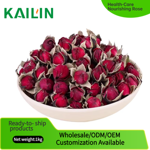 Golden Rim Rose Scented Flavored Health Tea-Bulk Packaging Calm Nerves Beautify Skin &amp; Relieve Menstrual Discomfort - Product Image 1