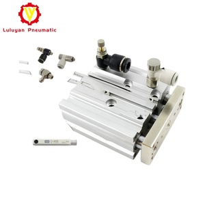 Cylindre pneumatique à double action, tête de cylindre en aluminium, mini-cylindre pneumatique, fabricant de pièces de cylindres pneumatiques - Product Image 6