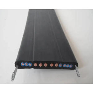 YFFB 3*16+Cat5 Network Power <b>Cables</b> Combination Flat <b>Cable</b> PVC Sheath 440V Rated National Standard for Elevators Mobile - Product Image 1