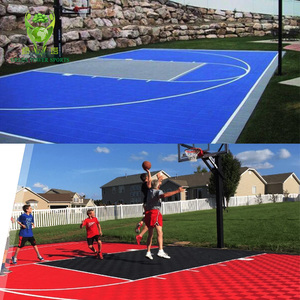Suelo Deportivo de Plástico PP Suspendido, Encastrable, Antideslizante, para Cancha de <span class=keywords><strong>Baloncesto</strong></span>/Tenis/Fútbol Sala, Ensamblado, para Exteriores - Product Image 2