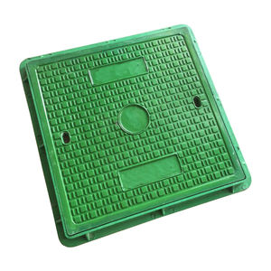 Couverture de drainage en plastique composite GREENTECH, résistante aux acides, couvercle de regard carré en SMC pour la construction de routes urbaines - Product Image 3