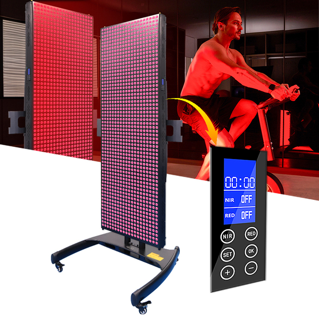 180*61cm 1200 LEDs Full Body Infrared Red Light Therapy Panel with Stand for Full Body