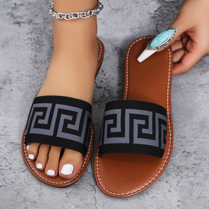 2025 Summer Sexy Women's Fashion Trend Slides Strap Breathable Lightweight <b>Sandals</b> for Vacation Wholesale <b>sandals</b> - Product Image 5