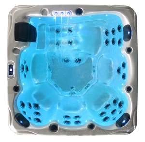 <span class=keywords><strong>Precio</strong></span> de fábrica bañera de hidromasaje 6 personas 42 chorros CE aprobado acrílico bañera de hidromasaje Spa Jacuzzier con cascada - Product Image 1