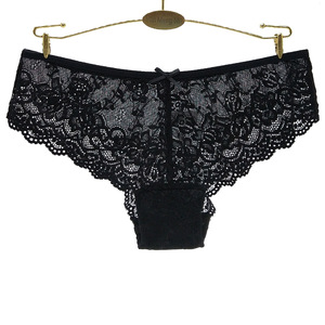 Mutandine Sexy in Pizzo da Donna a Vita Bassa, <span class=keywords><strong>Slip</strong></span> Traforati Trasparenti con Ricamo Floreale, Perizoma <span class=keywords><strong>Senza</strong></span> Cuciture, Intimo Intimo - Product Image 5