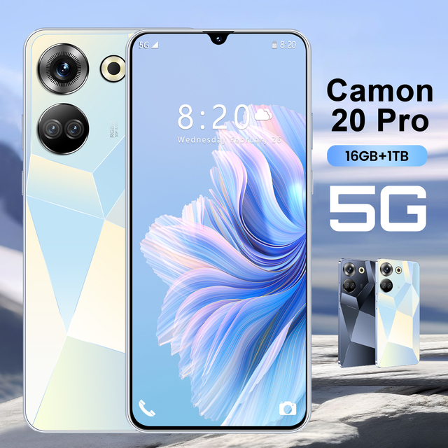 Factory Direct Sale Camon 20 Pro 5G Smartphone 7.3-inch Octa Core 16GB+1TB CDMA LTE Cellular Dual SIM Card Mobile Phone