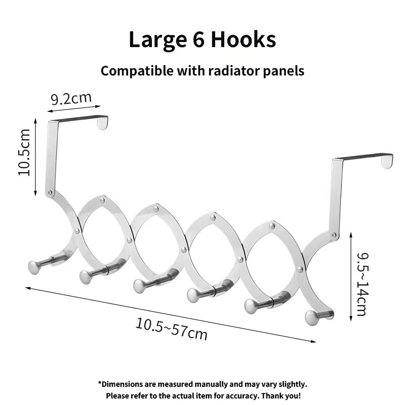Argent Large 6 Hameçons