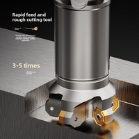 NC45HX0906 45 Disque de fraisage rapide double face Lames d'outils de fraisage OEM/ODM Personnalisable Matériau 42MoCr Brillant KONT 55HRC