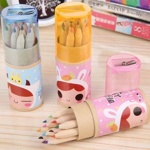 Unionpromo, pegatina personalizada, lápiz de tilo, Mini Juego de lápices de 12 colores con sacapuntas, no soluble - Product Image 2