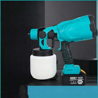 Pistolet pulvérisateur électrique domestique, mini pulvérisateur de peinture à batterie lithium, haute atomisation, 22 pressions, bouteille de pulvérisation de peinture à l'émulsion 10