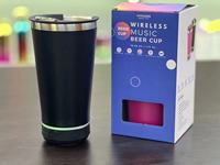 16oz tutup pembuka botol cangkir air Cerdas Bluetooth speaker Mobil 304 baja tahan karat cangkir terisolasi botol air