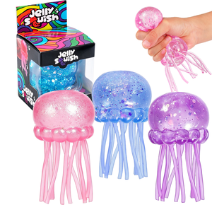 ของเล่น JO TOYS ของเล่นบีบเนื้อนุ่มน่ารัก กลิตเตอร์มาลโทสเจลลี่ฟิช ของเล่นบีบคลายเครียดหลากสี ขนาด 5-7 นิ้ว - Product Image 5