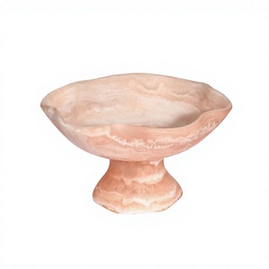 Bol de service en résine polie artisanale, sans revêtement, sans danger pour les aliments, motifs marbrés Aqua Swirl, écologique, design mignon, pour fêtes, salade - Product Image 1