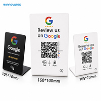 Plaque de commentaires Google NFC en PVC durable, code QR personnalisé imprimé