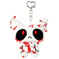 Porte-clés en peluche en gros, breloques gothiques d'horreur, vampires sanglants, pour sac à dos, sac à main, cadeaux d'Halloween