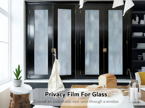 Película Decorativa <span class=keywords><strong>de</strong></span> Privacidad Esmerilada <span class=keywords><strong>de</strong></span> PET Antiarañazos <span class=keywords><strong>para</strong></span> Ventanas <span class=keywords><strong>de</strong></span> Vidrio Autoadhesivas <span class=keywords><strong>de</strong></span> Oficinas, Edificios, Casas y Baños - Product Image 4