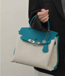 Custom Wholesale OEM 2025 NEW Design Lady Casual Fashion Handbags Sling Canvas Genuine Leather Shoulder Crossbody <strong>Bag</strong> for Women - Product Image 4