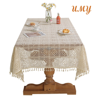 Nappes de table, housses de table, couvre-tables carrées et rectangulaires personnalisées, nappes en crochet, tissus en crochet faits à la main pour mariage et maison