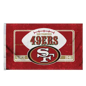 San Francisco 49ers big Banner 100% polyester 3x5ft 32 Teams digital printing Flag