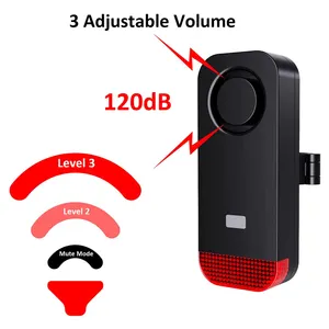 Bike Alarm With Remote 120dB Wireless Anti-Theft Vibration Motorcycle Bicycle Alarm Vehicle Security Alarm System