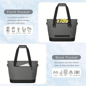 Zaino Termico Portatile Moderno Impermeabile con Logo Personalizzato, Borsa Frigo Isolante con Tracolla per Spiaggia, Birra, Pranzo - Product Image 6