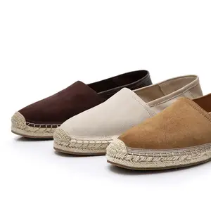 Schaffellenschuhe Fischer-Schuhe Sommer Neues Wildleder lässig weiche Sole Herren-Loafers