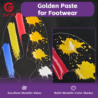 Pâte dorée/argentée pour chaussures, effet métallique, haute résistance et forte adhérence pour la sérigraphie