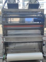 Machine d'emballage entièrement automatique pneumatique à 8 lignes et scellage 4 côtés pour liquides, confitures et jus de fruits