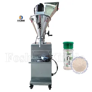 Flour Price Semi Automatic Chilli Packing Dry Small Bottle Weighing Auger Filler Packaging Powder Filling And Sealing Machine
