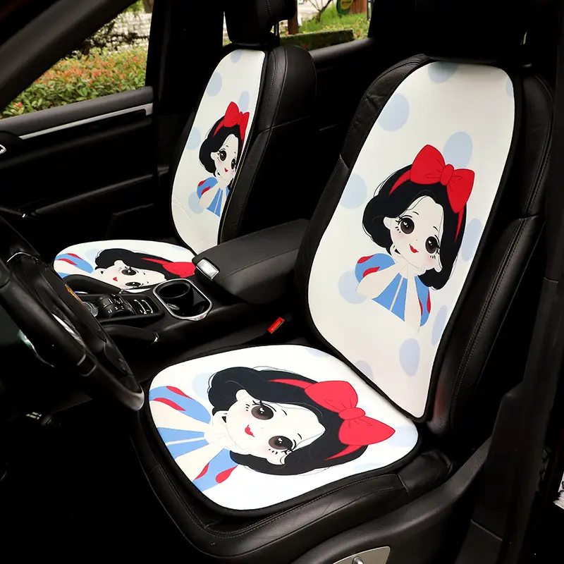 Sarung kursi mobil sutra es Universal empat musim dengan cantik putri antiselip alas Aksesori Interior mobil musim panas mewah