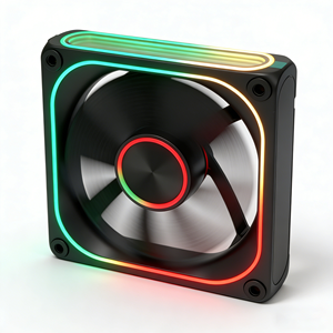 พัดลมคอมพิวเตอร์ ARGB 120 มม. ควบคุมด้วย PWM 5V 3 พิน พัดลม <span class=keywords><strong>RGB</strong></span> แบบ Addressable สำหรับเคสคอมพิวเตอร์เกมมิ่ง พัดลมระบายความร้อน CPU แรงลมสูง พัดลมฮีทซิงค์ - Product Image 3
