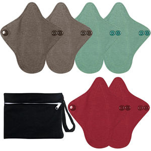 Almohadilla de enfermería posparto, servilleta sanitaria de tela, almohadillas menstruales lavables reutilizables, <span class=keywords><strong>toallas</strong></span> <span class=keywords><strong>sanitarias</strong></span> <span class=keywords><strong>para</strong></span> mujeres, almohadillas - Product Image 6