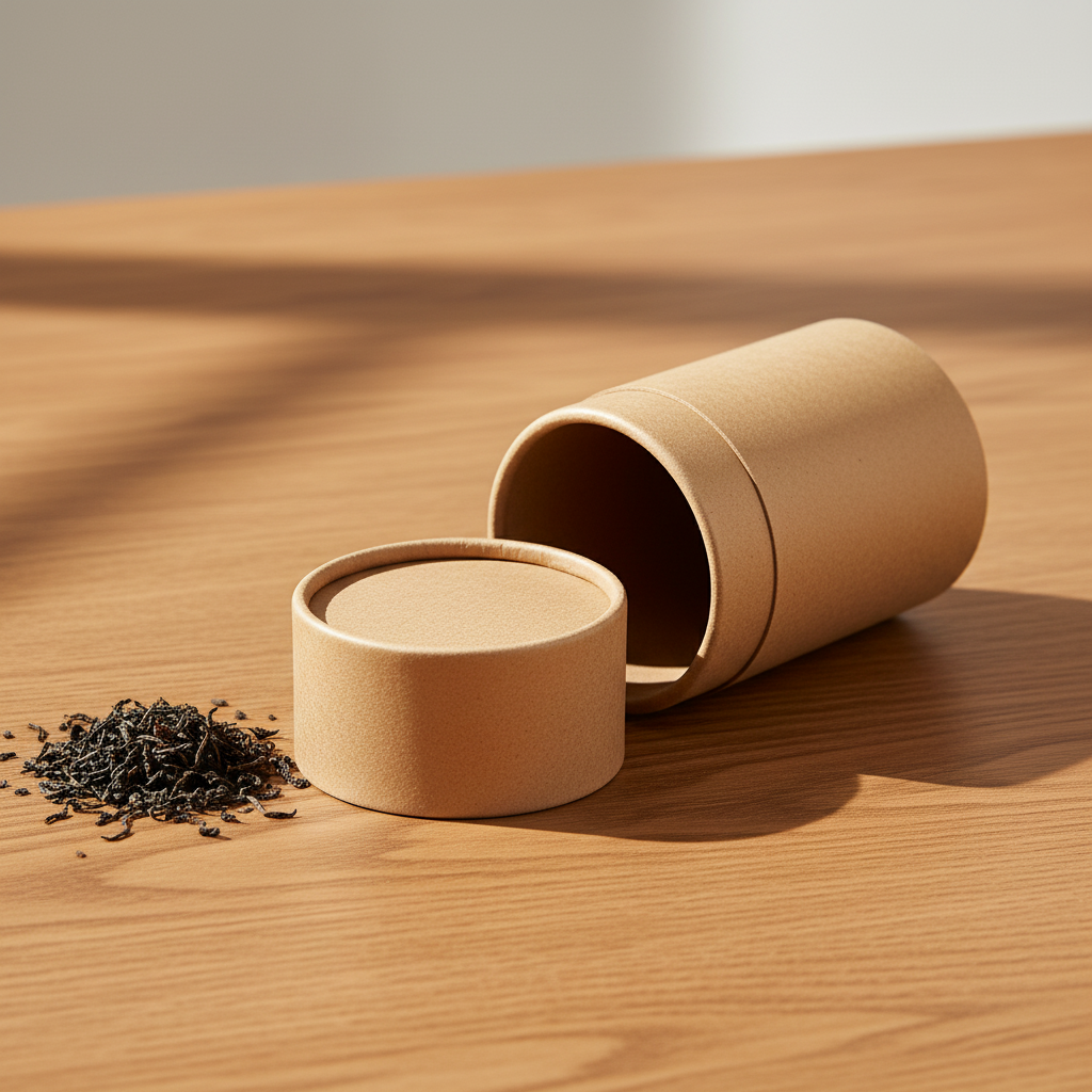 Eco-Friendly Custom Craft Paper Tube For Coffee & Tea Packaging